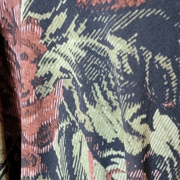 Ronny Kobo Daniela Chiffon Gown in Victorian Floral, Sz L - Picture 7 of 15